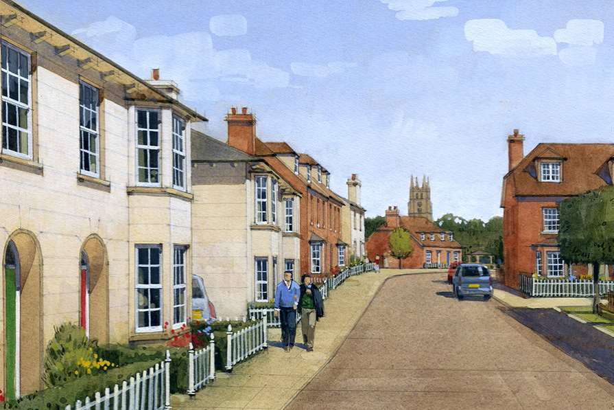 An image of the new homes proposed for Tenterden