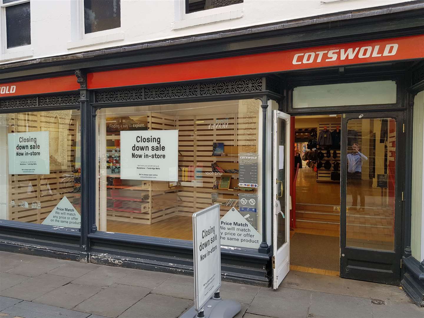 Closing down sales have appeared in the windows of Costwold Outdoors (16439991)