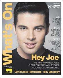 Joe McElderry is this week's What's On cover star