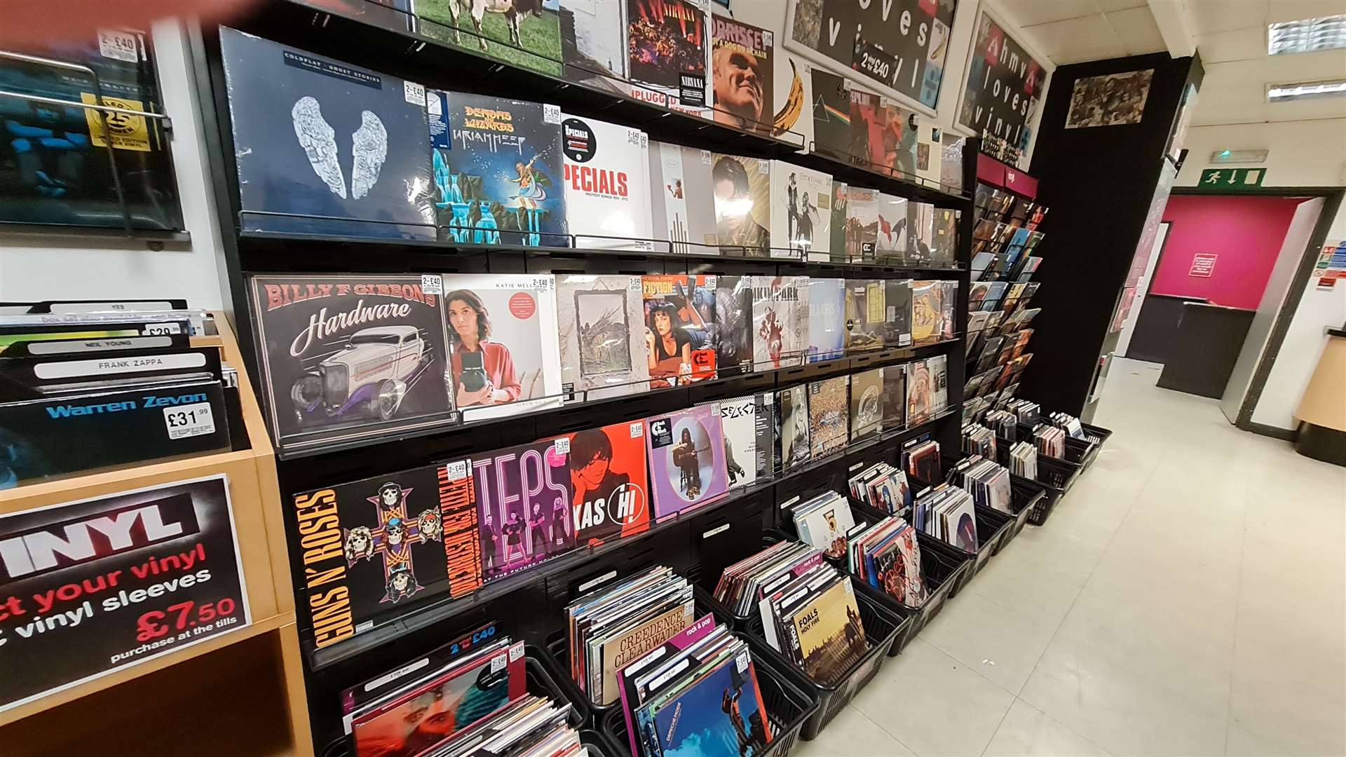 Vinyl records are a growing market at HMV