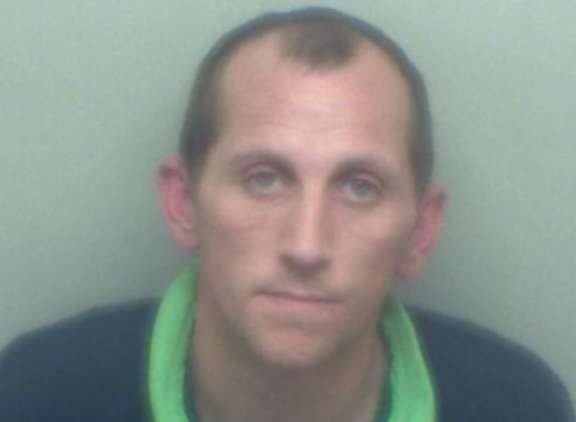 Ricky Arnold has been jailed for three years for burglary. Picture: Kent Police.