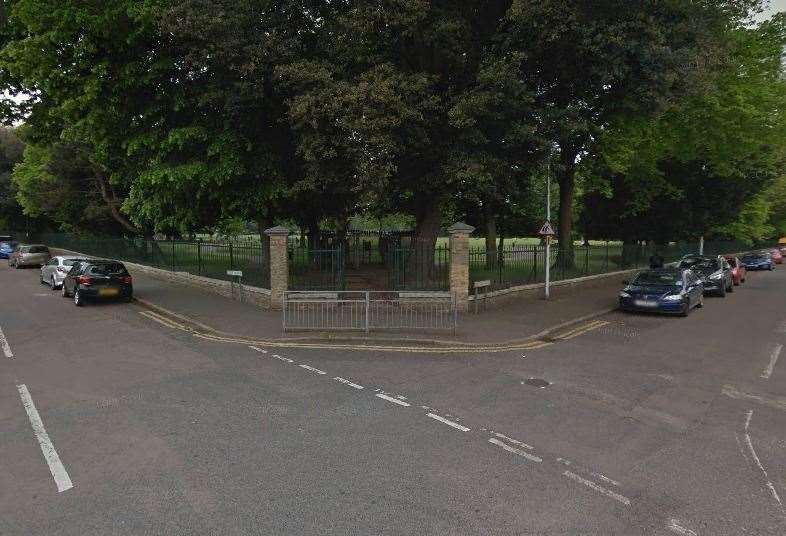 The gun was found in Gillingham Park. Picture: Google