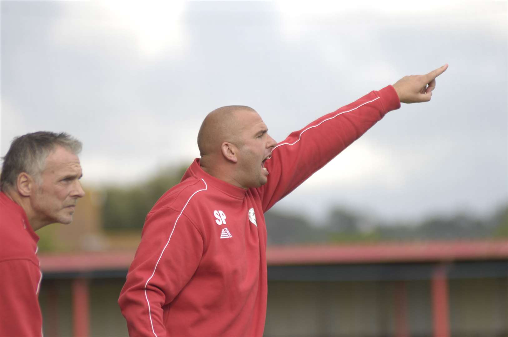 Manager Scott Porter on the sidelines watching his team Picture : Gary Browne