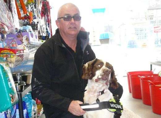 Wagtail International and sniffer dog