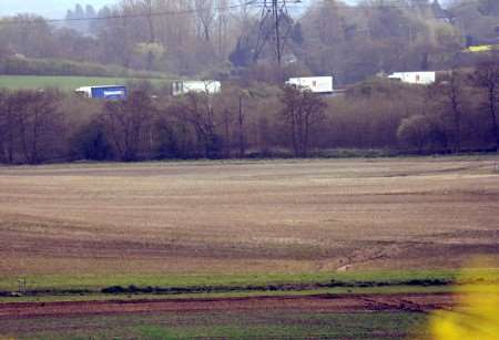 The site of the proposed lorry park. Picture: Gary Browne