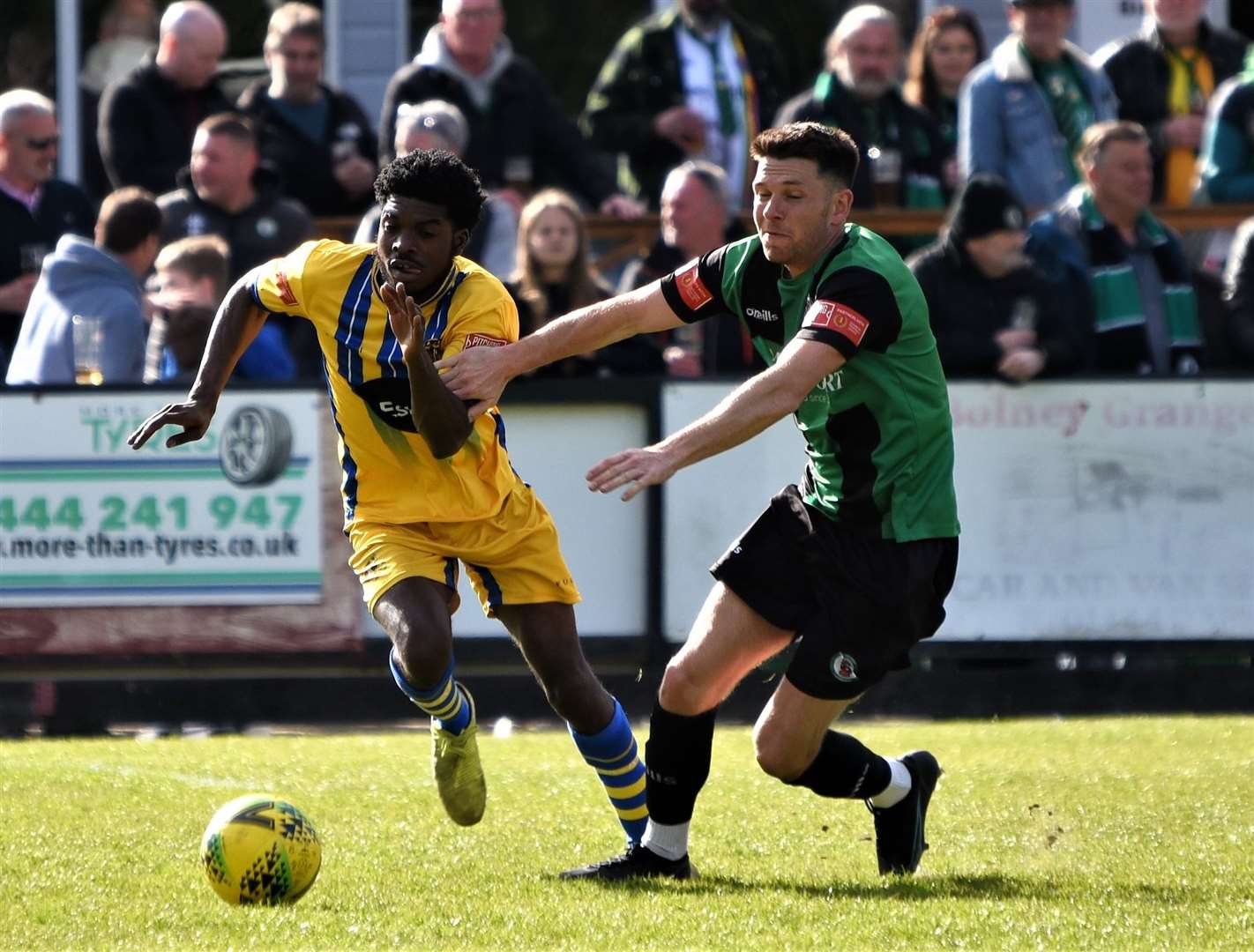 The Brickies lost 4-1 at Burgess Hill on Saturday Picture: Ken Medwyn