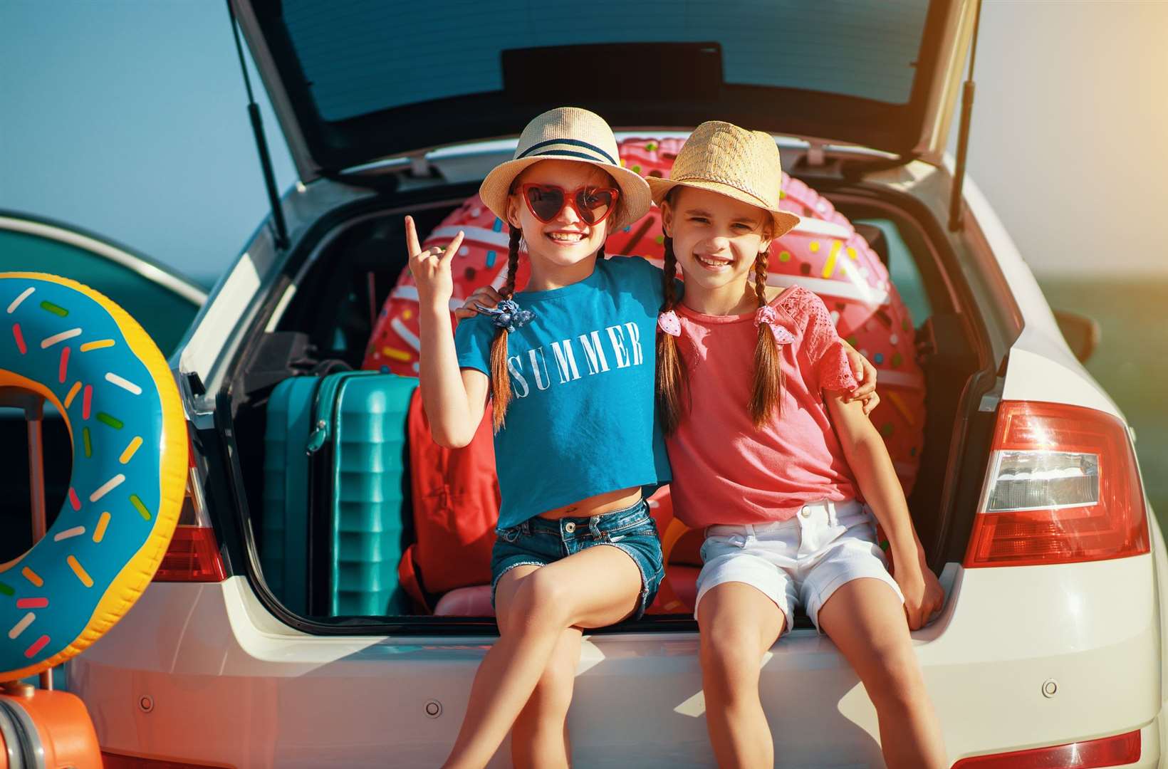 If you're filling up the car with the family's belongings a roof box or rack can be helpful