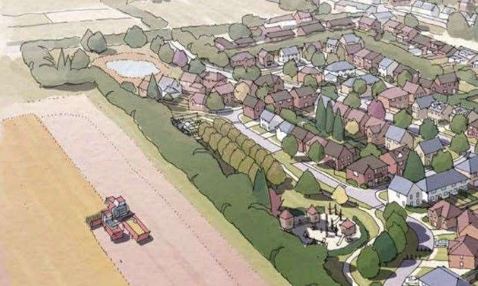 A drawing showing how the development near Ramsgate could look Picture: CSA Architects