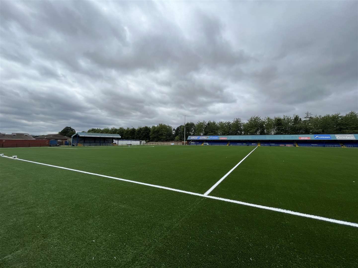 Tonbridge's 3G pitch - pictured on Sunday's open day - is nearing completion