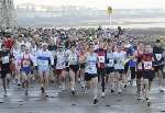 Runners at the start of the Thanet 10-mile road race