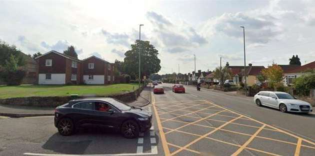 The Plains Avenue junction with Loose Road in Maidstone