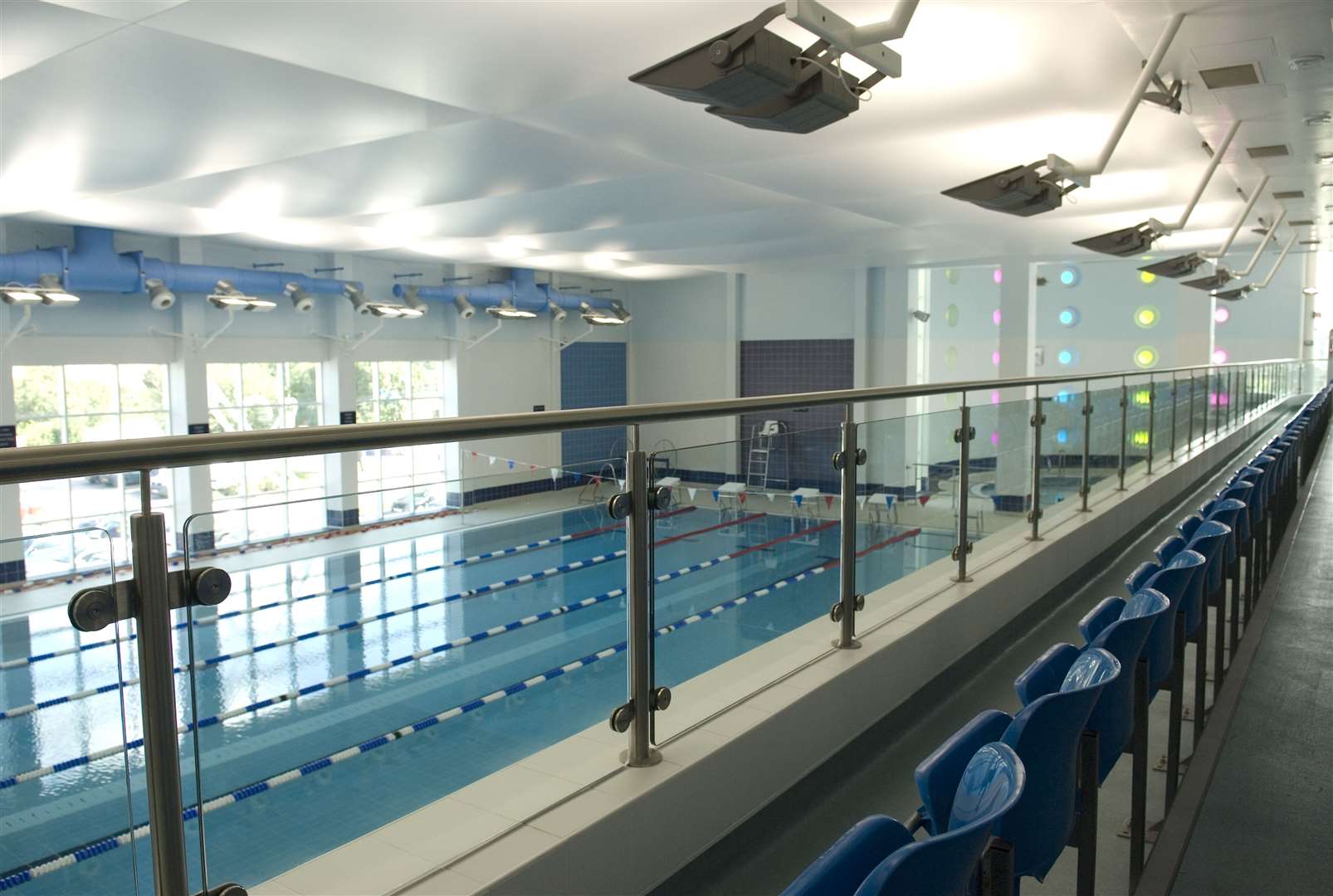 The main pool, pictured here before the revamp started, will reopen later this month