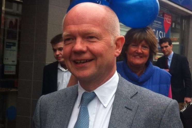William Hague on the campaign trail in Broadstairs