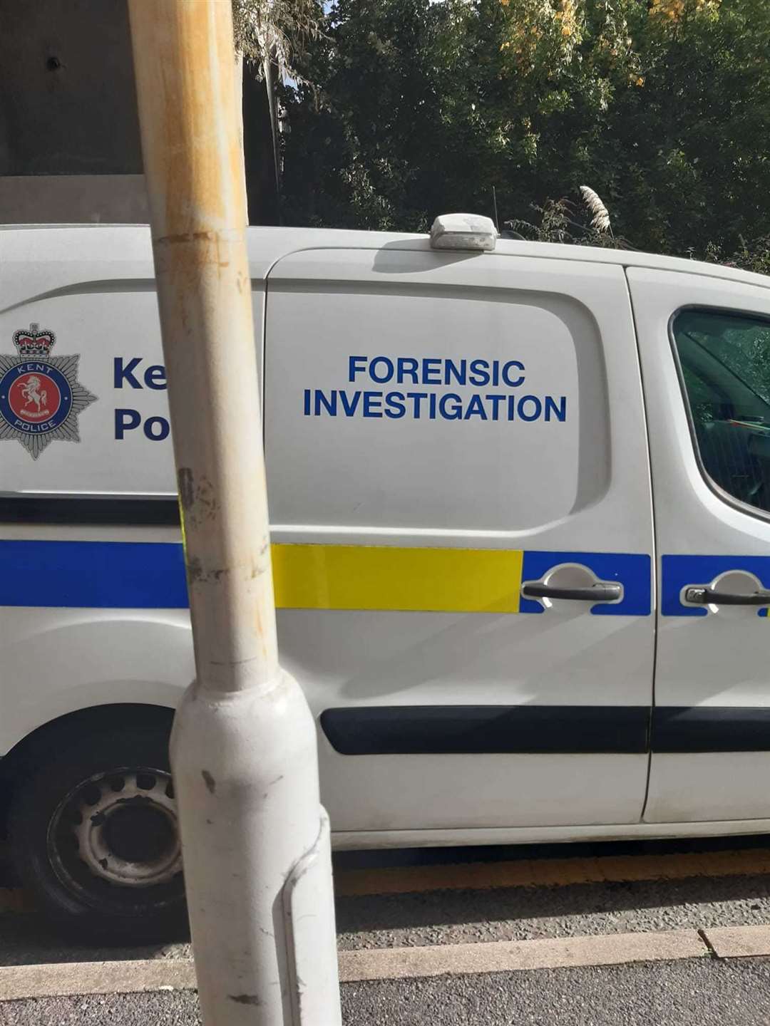 Forensic vans have been spotted nearby. Photo: Natalie Louise Eagles-Larke