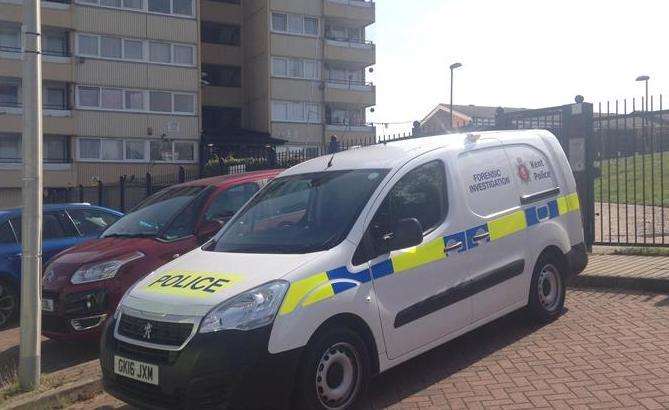 Mr O'Rourke's body was found at the block of flats
