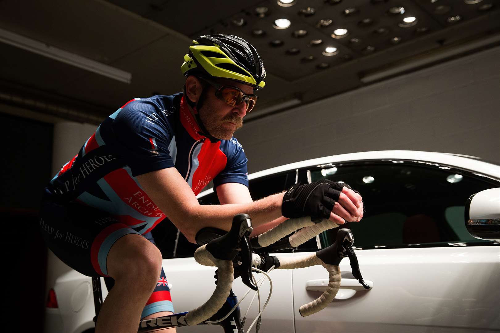 Darran will be competing in the cycling and swimming events at the games in Florida. Picture: Jaguar Land Rover