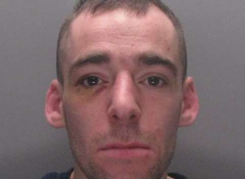 Daniel Spensley - latest jailed Dover rioter. Picture courtesy of Kent Police