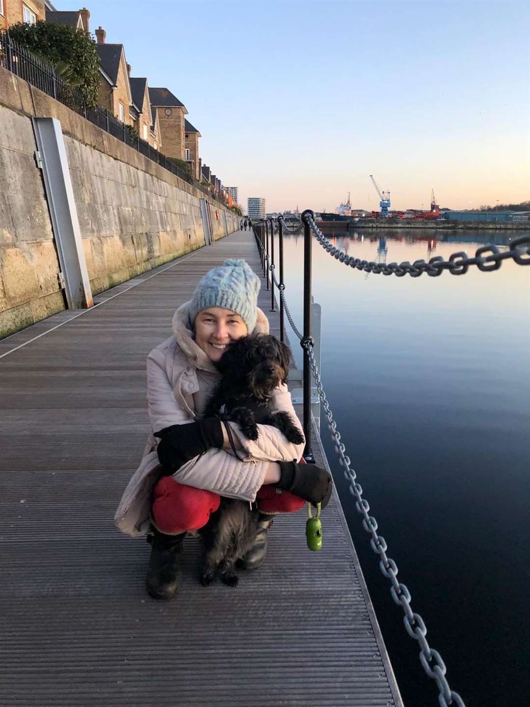 Monika and her beloved pup Gilli
