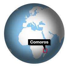 Comoros map graphic