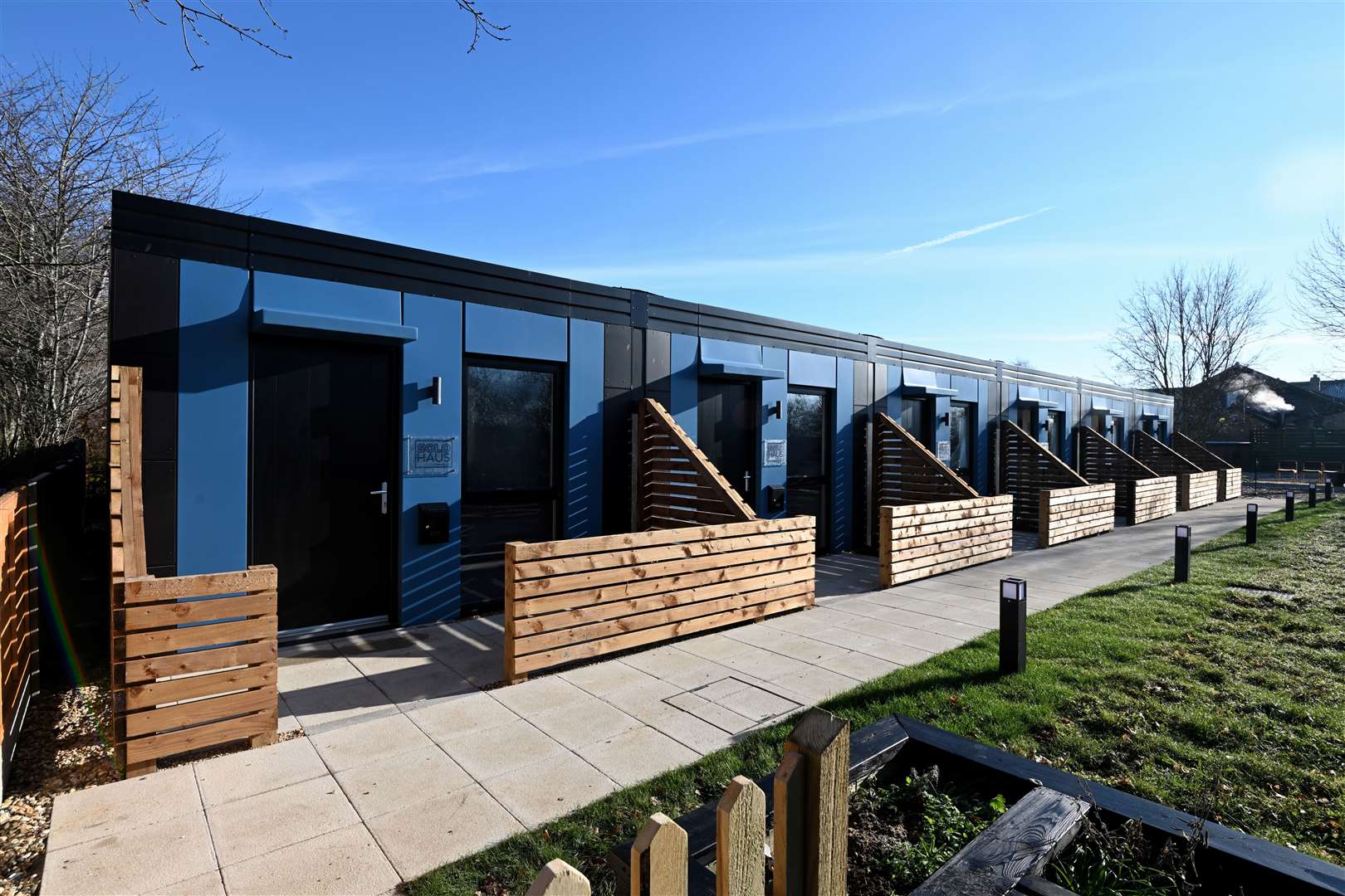 Eight Solohaus Pods have been donated to Gravesham council. Picture: The Hill Group