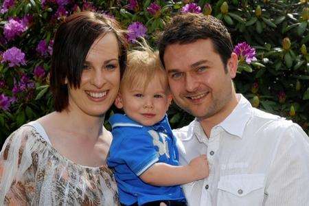 Laura and Ben Hymas with their son Jacob