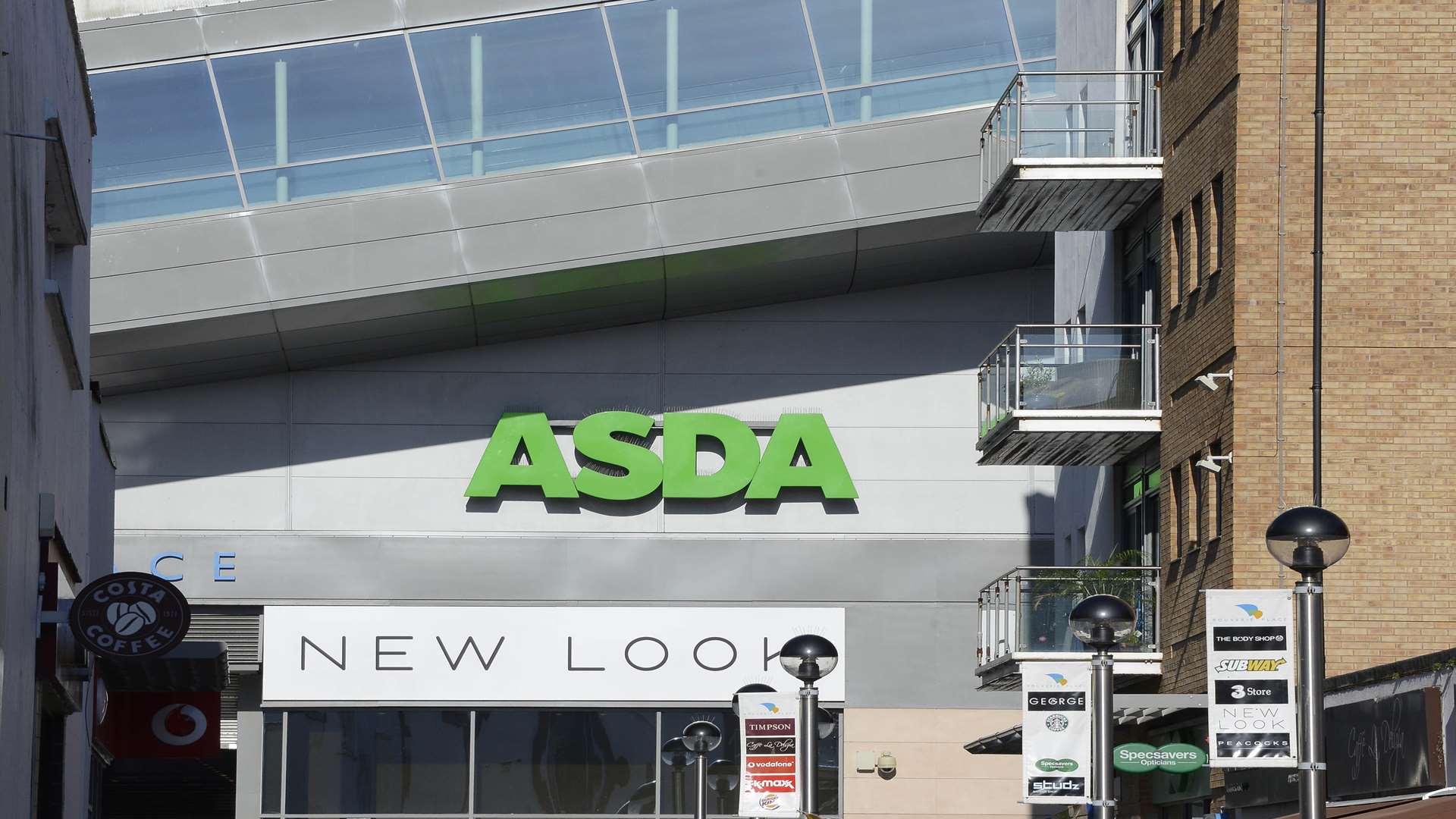 The Asda store in the Bouverie shopping centre in Folkestone, where the row took place.