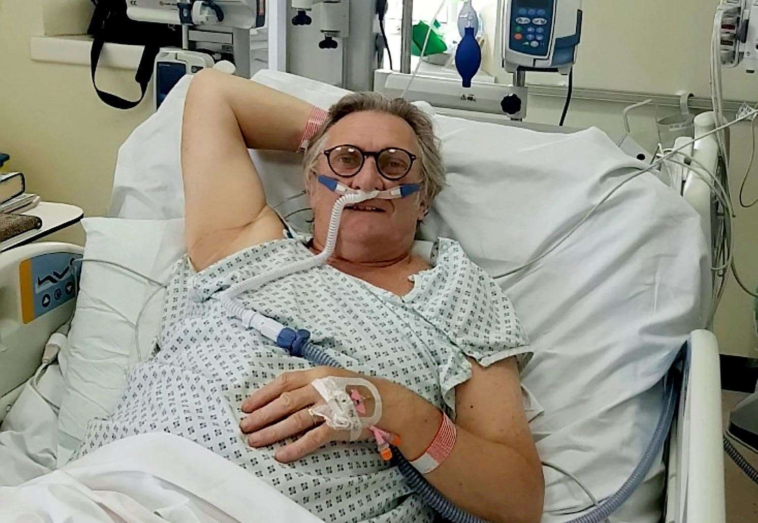 Gary McClellan spent several days in intensive care at The QEQM Hospital in Margate
