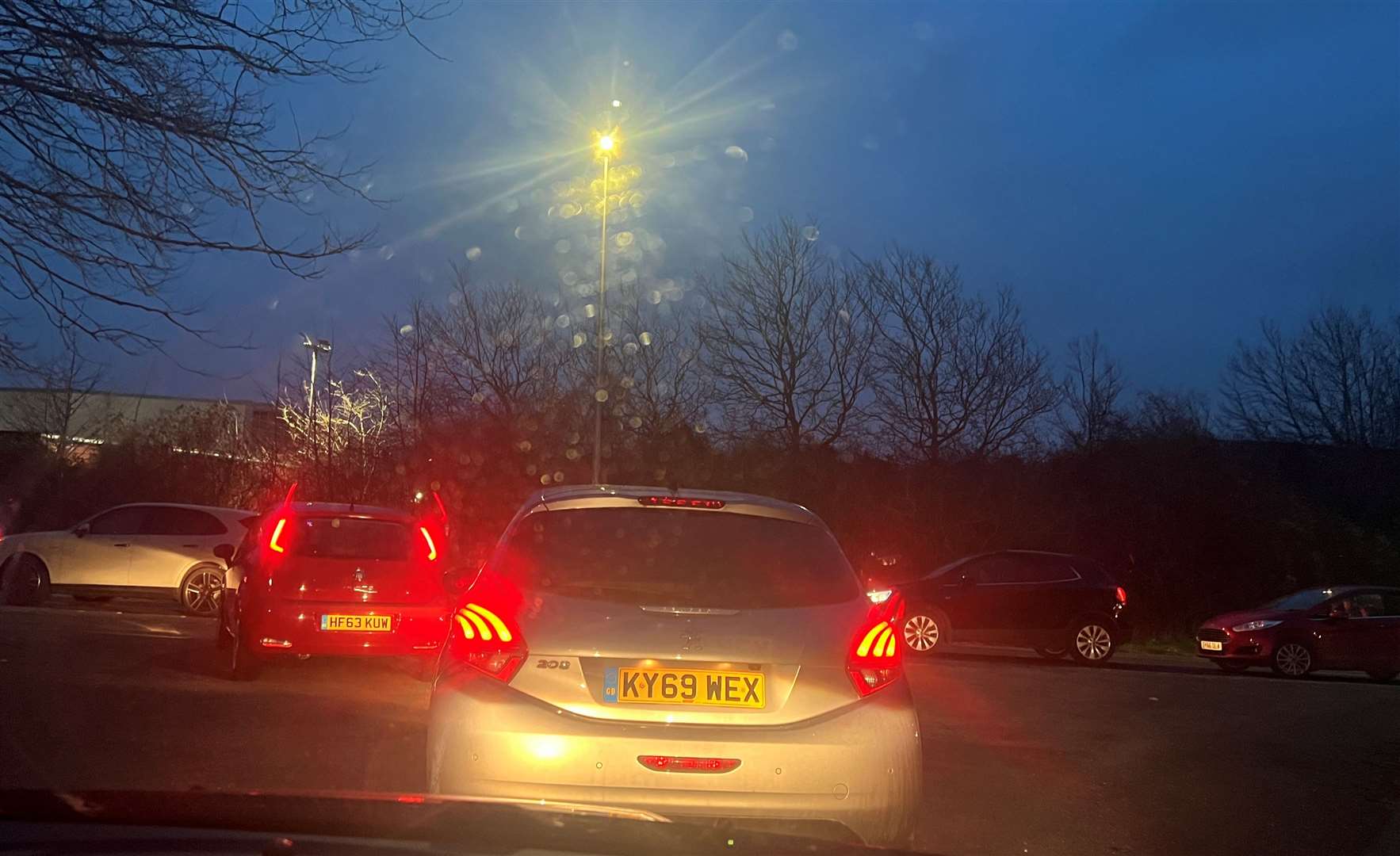 There are huge queues trying to get off the Medway City Estate