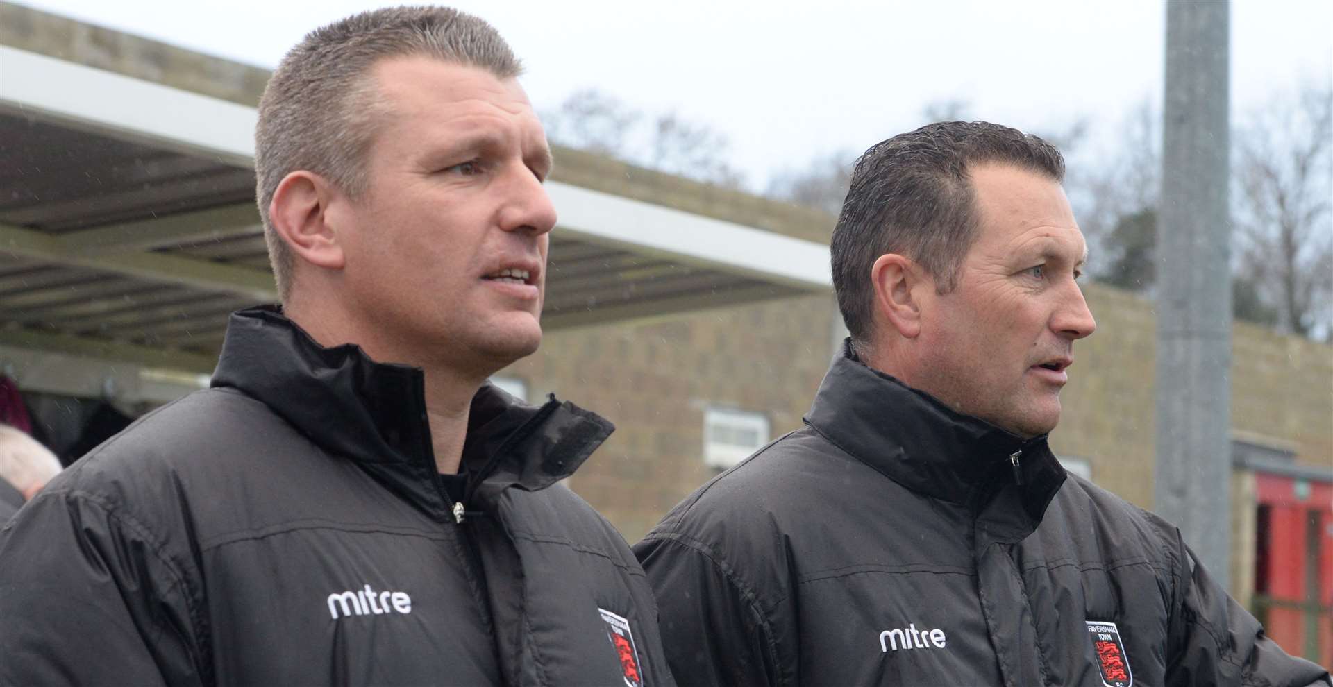 Faversham joint managers Danny Chapman and Phil Miles (right) Picture: Chris Davey