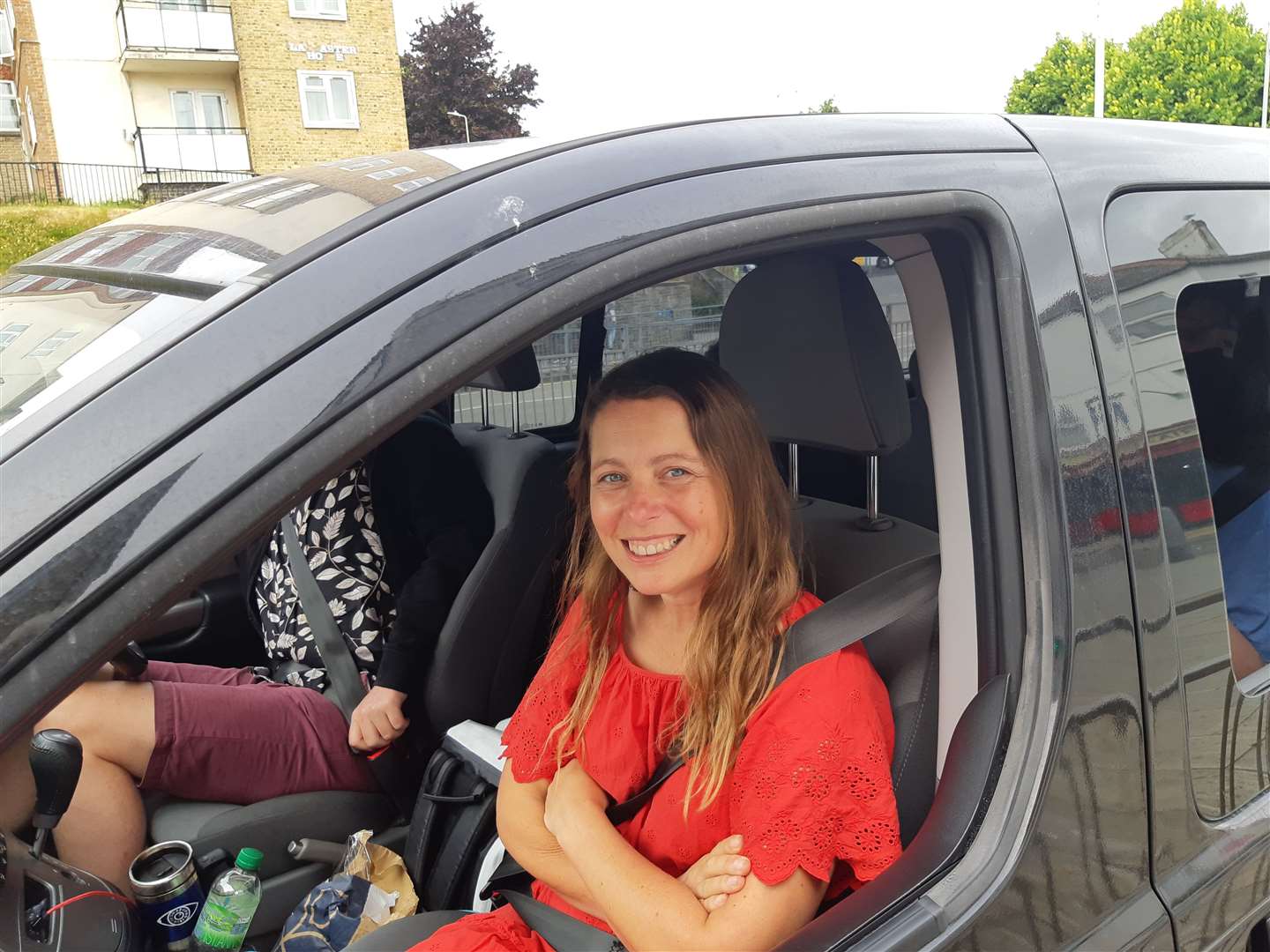 Brave face Hannah Pappenberger was stuck in York Street. Picture: Sam Lennon