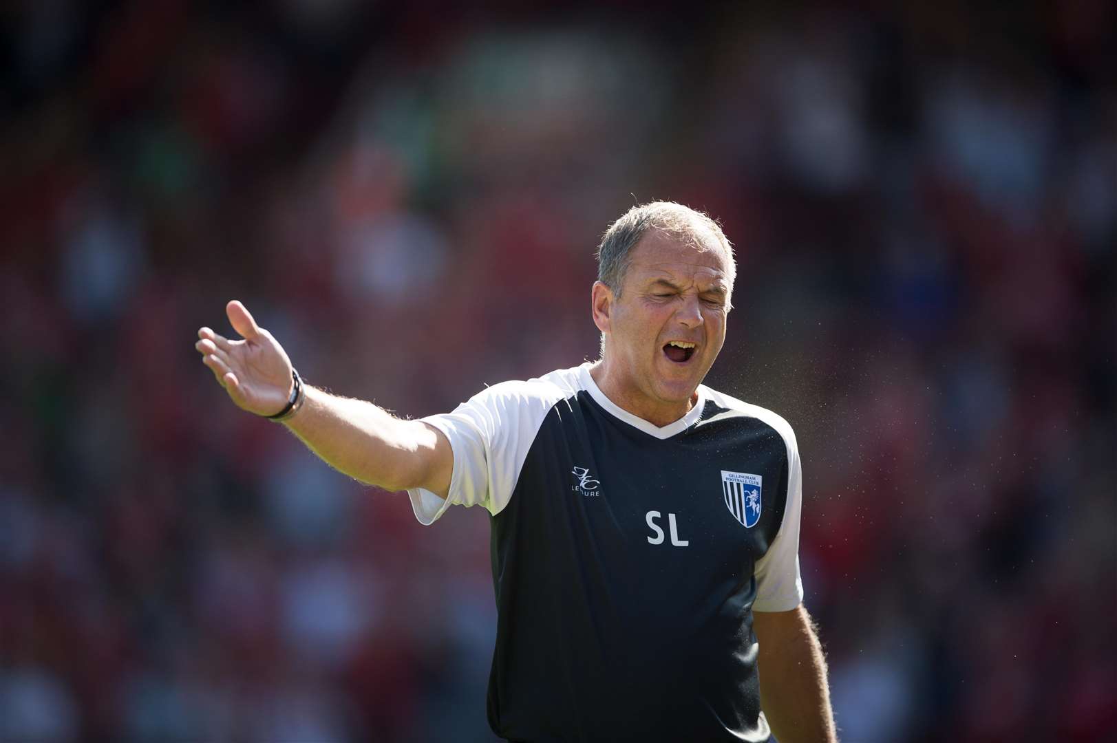 Steve Lovell reacts to going a goal down at Barnsley Picture: Ady Kerry