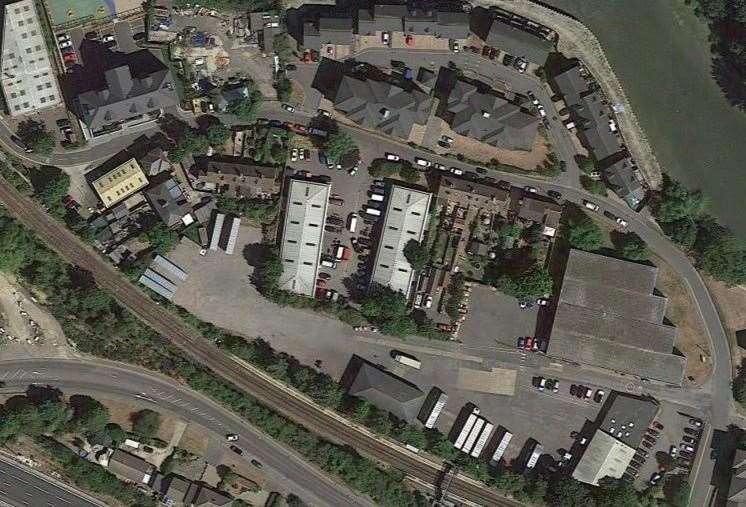 An aerial view of the current layout of the depot. Picture: Google Maps