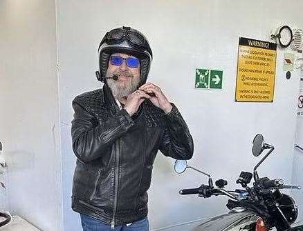 Dave Myers has begun to ride his bike again. Picture: The Hairy Bikers Instagram