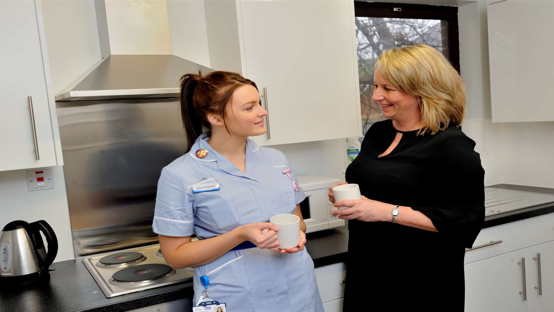 Staff nurse Amy Fitzpatrick and Karen McIntyre, deputy director of nursing. Picture: Simon Hildrew.