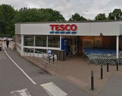 One of the purse thefts happened at The Tesco store in Farleigh Hill, Tovil, Maidstone. Picture: Google Street View