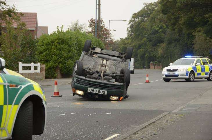 No one was seriously injured in the accident. Picture: Mark Batcheldor