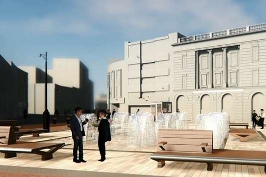 An artist's impression of the planned new Market Square. Picture courtesy of Hartwell Architects