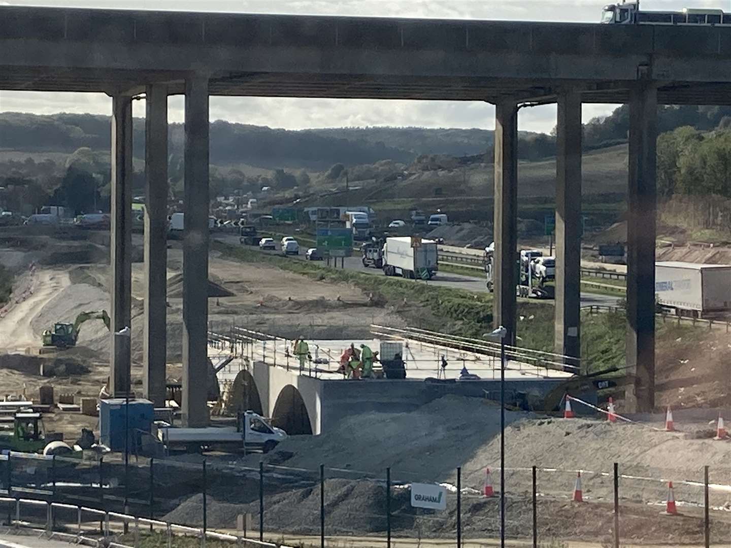 The M2 viaduct crossing the A249 at Stockbury. Picture: John Nurden