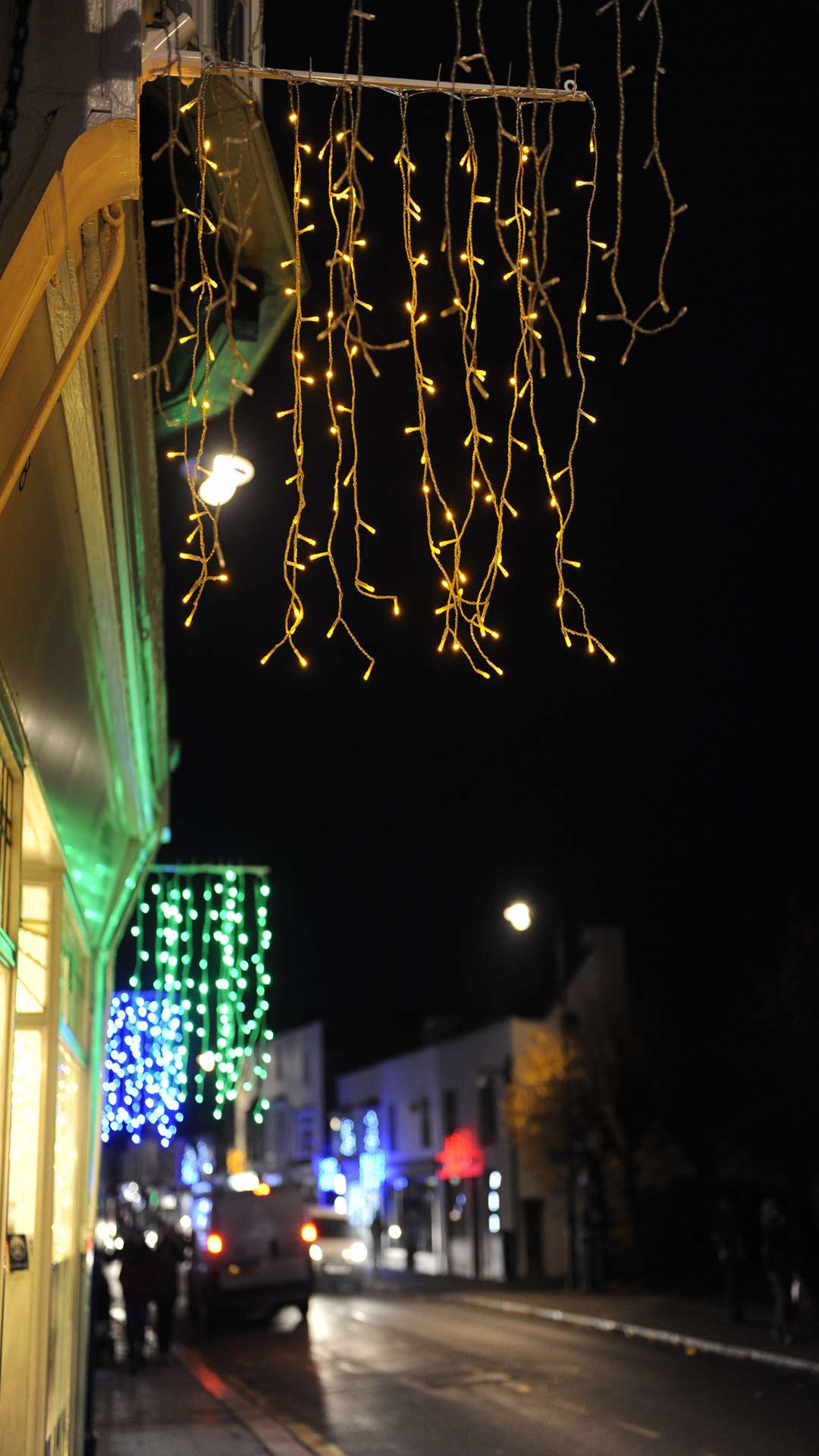 Whitstable town Christmas lights