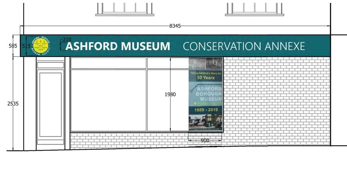 How the building could look with Ashford Museum signage