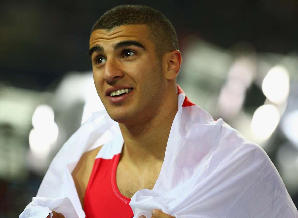 Dartford's Adam Gemili celebrates after the final of the 100m at the Glasgow 2014 Commonwealth Games. Picture: Cameron Spencer/Getty Images