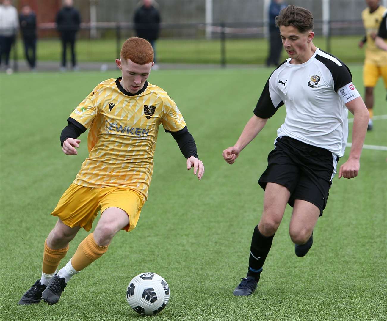 Action from the Kent Merit Under-16 Boys Cup Final between Dartford and Maidstone this season - get your players in our special supplement ahead of the Euros next month. Picture: PSP Images