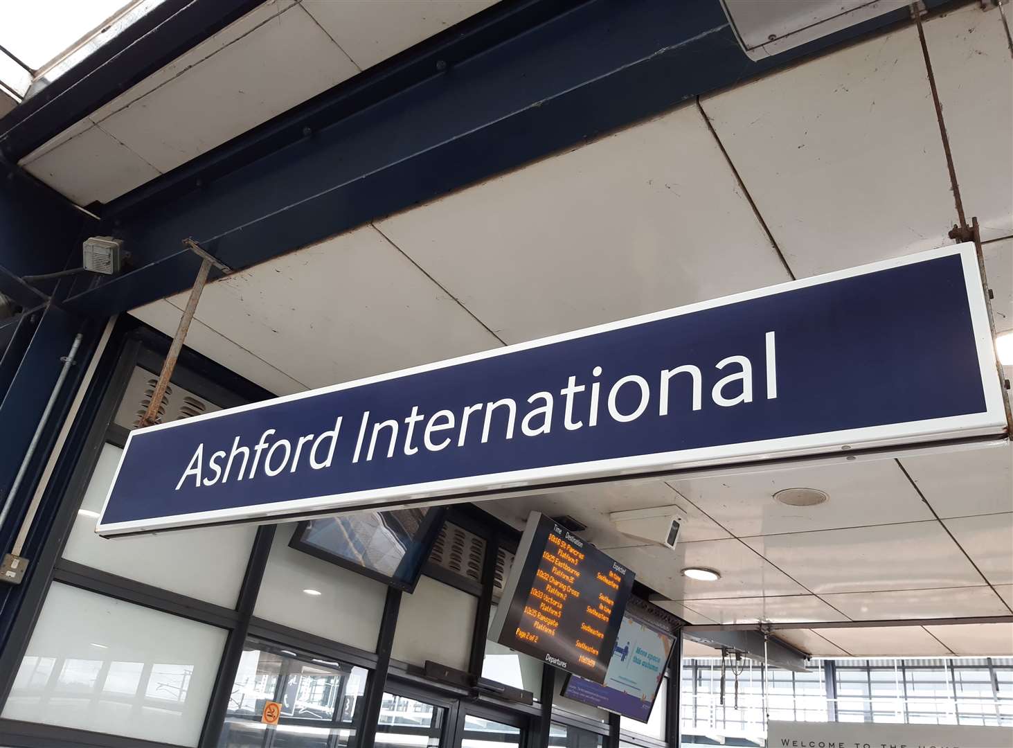 Trains to and from Ashford International station are being delayed