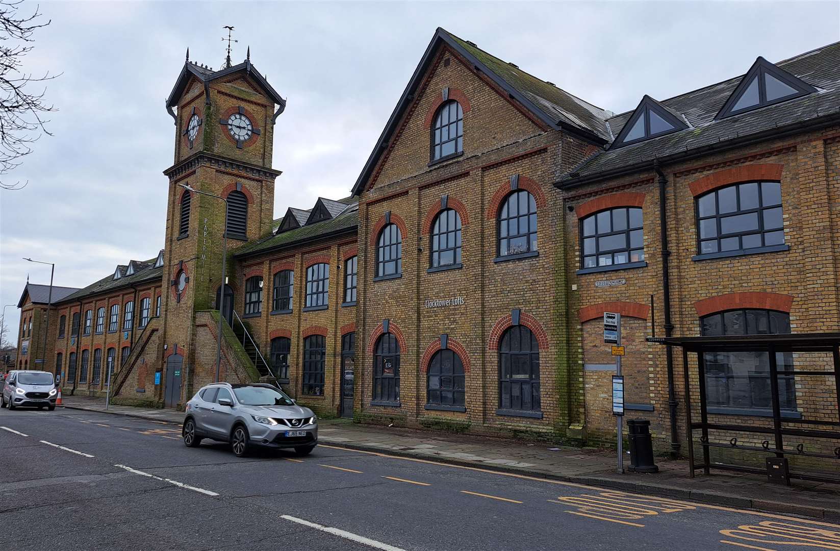 The original Buckland paper mill building in Dover, which has already been transformed into flats, as well as a Co-op and gym