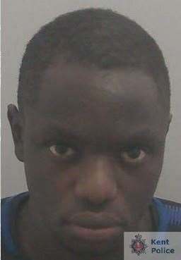 Roger Okello, from Chatham, was sentenced at Maidstone Crown Court yesterday. Picture: Kent Police (27503816)