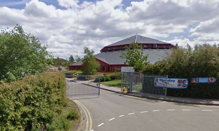 A child was hit by a car at St George's Primary School in Chequers Road, Minster, Sheppey. Picture: Google