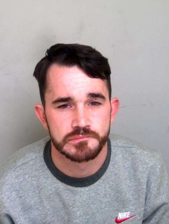 Jonny Connors, 25 of no fixed address, was jailed after targeting Kent homes. Picture: Essex Police