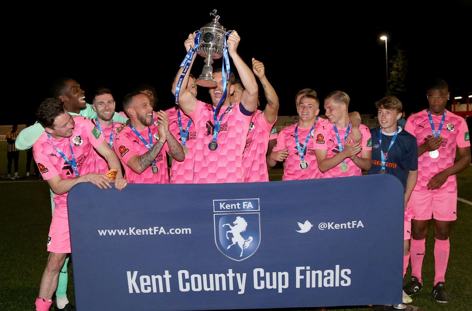 Dartford are the Kent Senior Cup holders and will start their defence this season at Ebbsfleet in the second round. Picture: PSP Images