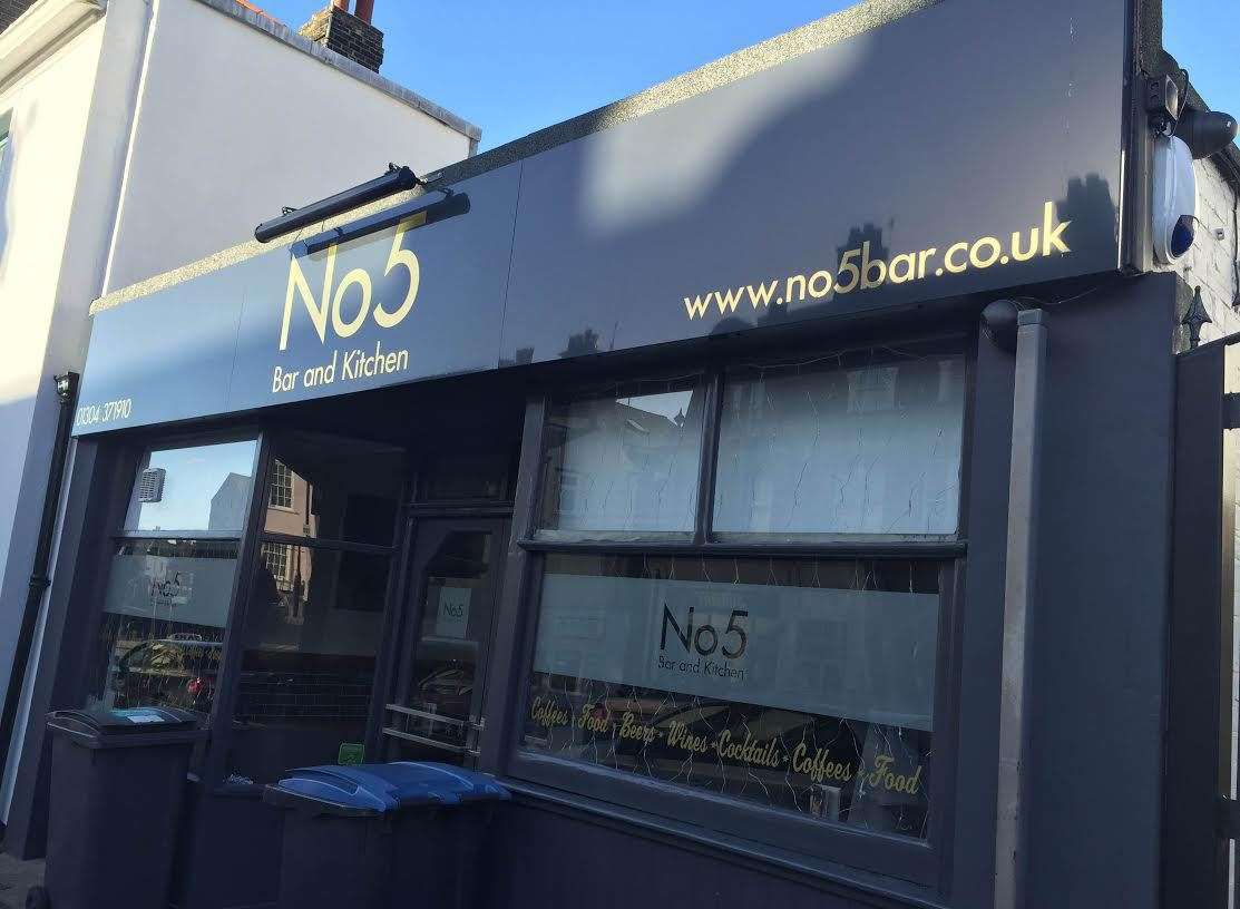 The owner has not revealed the reason behind closing No5 Bar and Kitchen in Deal.