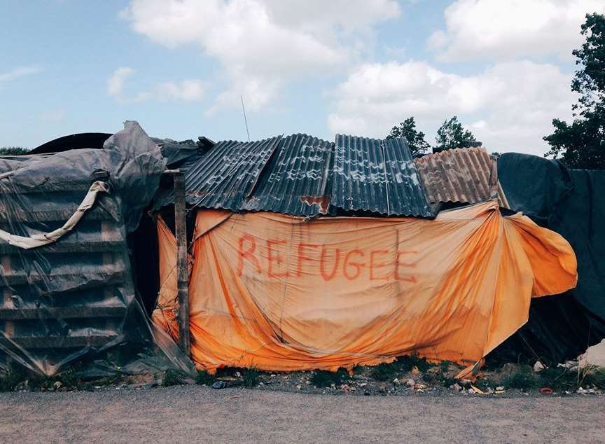 The Jungle migrant camp in Calais before its closure. Picture: Jaz O'Hara.